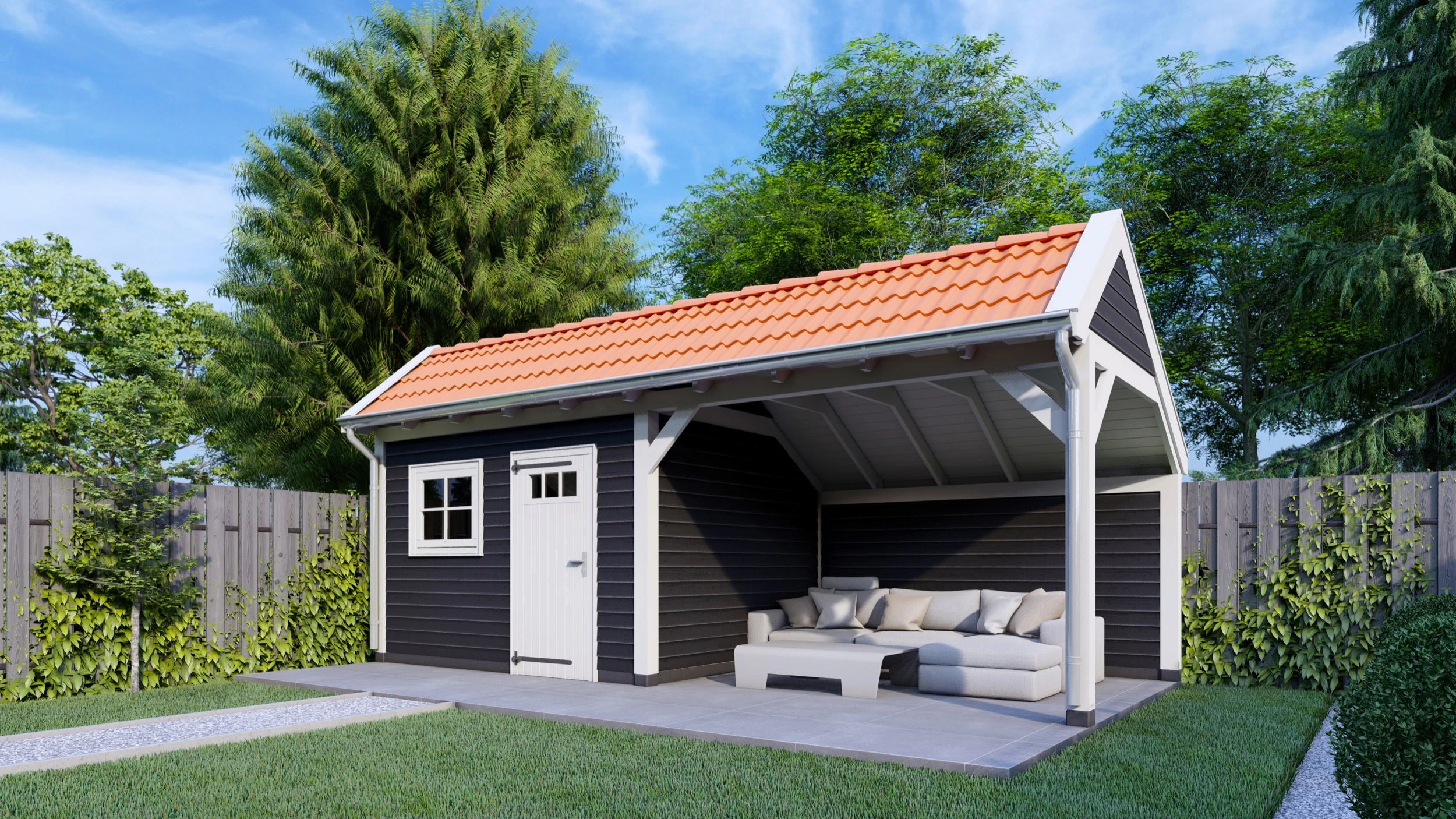 Trendhout Douglas Kapschuur De Stee 730 x 360 cm - Afbeelding 4